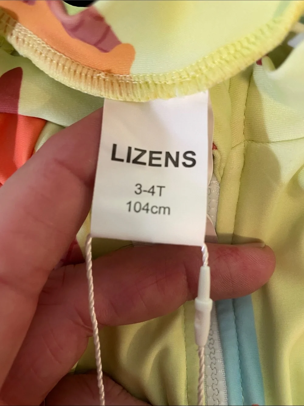 Linens Kids' Yellow Ice Cream Print Long-Sleeve One-Piece Swimsuit
